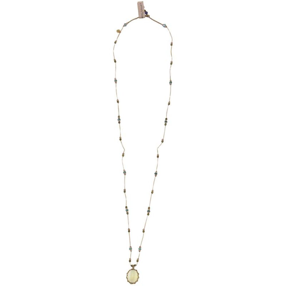 Sharing Women Long "Tibetan V" Pendant Necklace